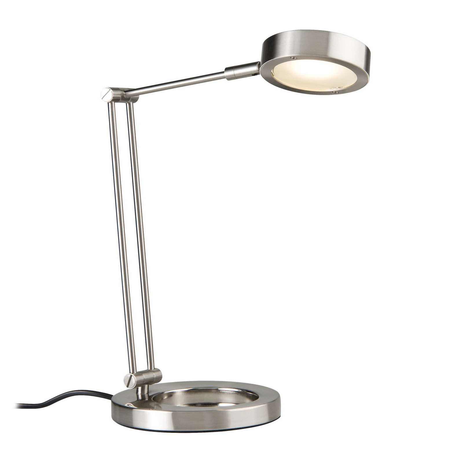 Paulmann Zed lámpara de mesa LED hierro cepillado