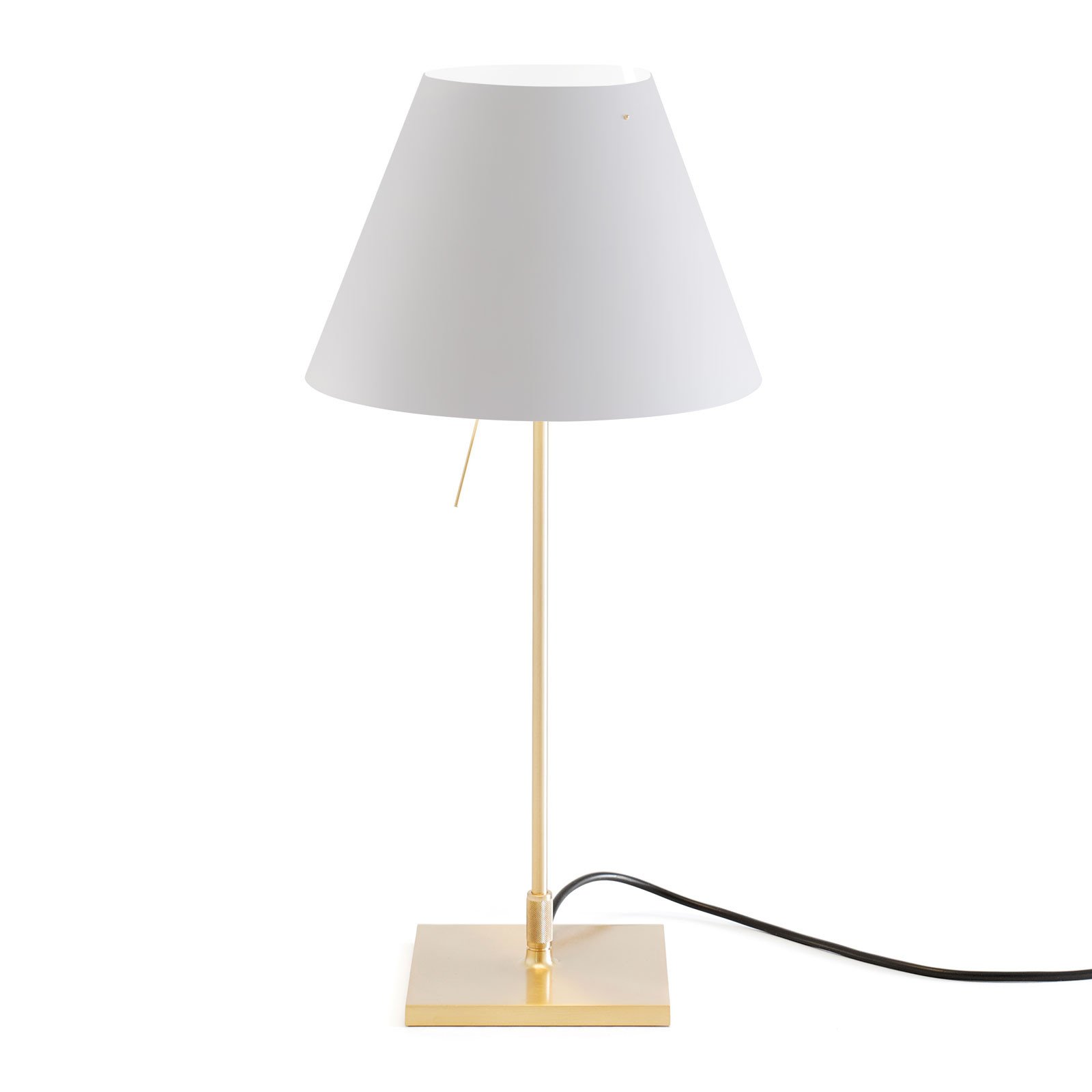 Luceplan Costanzina lampă de masă alamă alb-ceață