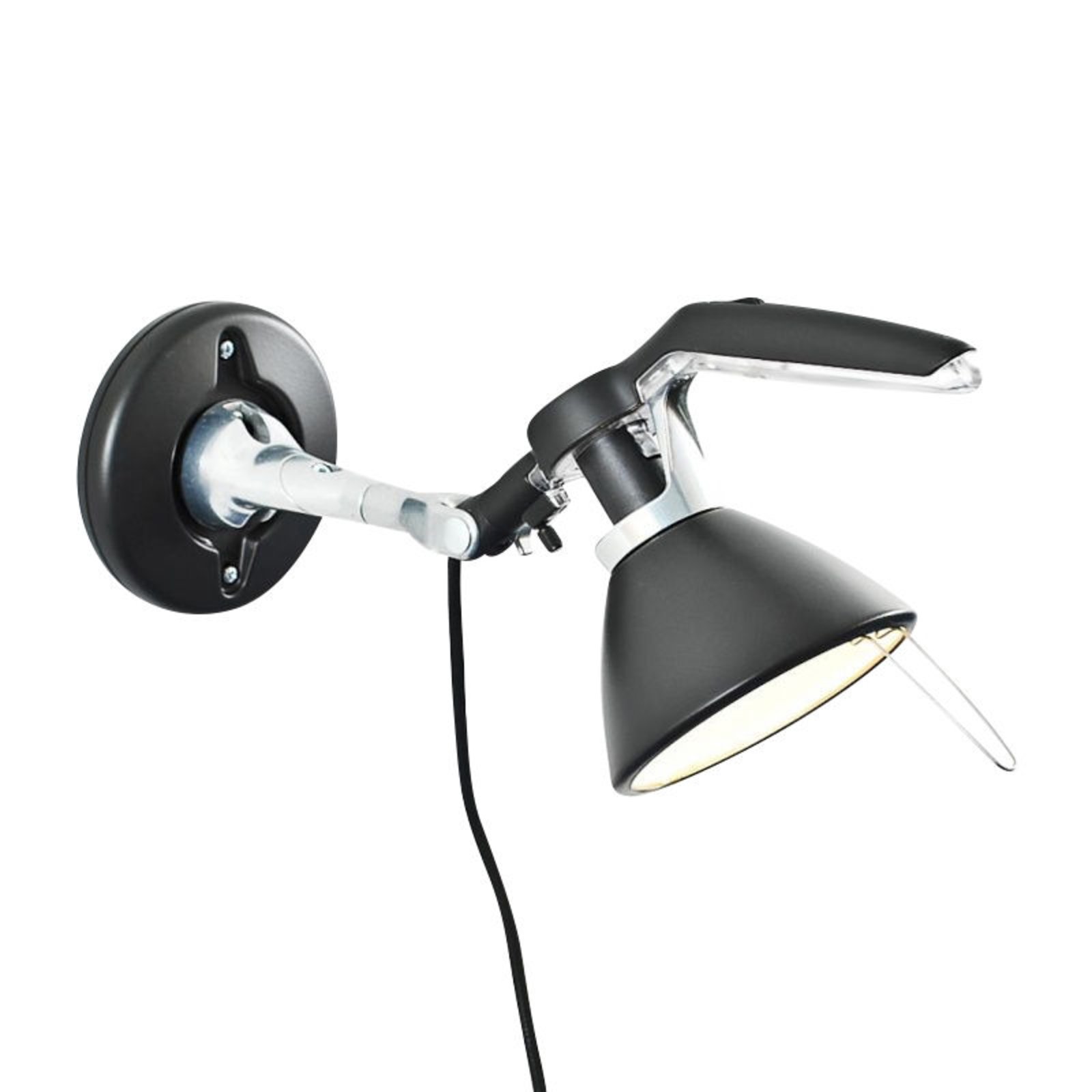 Fortebraccio Wall Lamp Black E14 - Luceplan