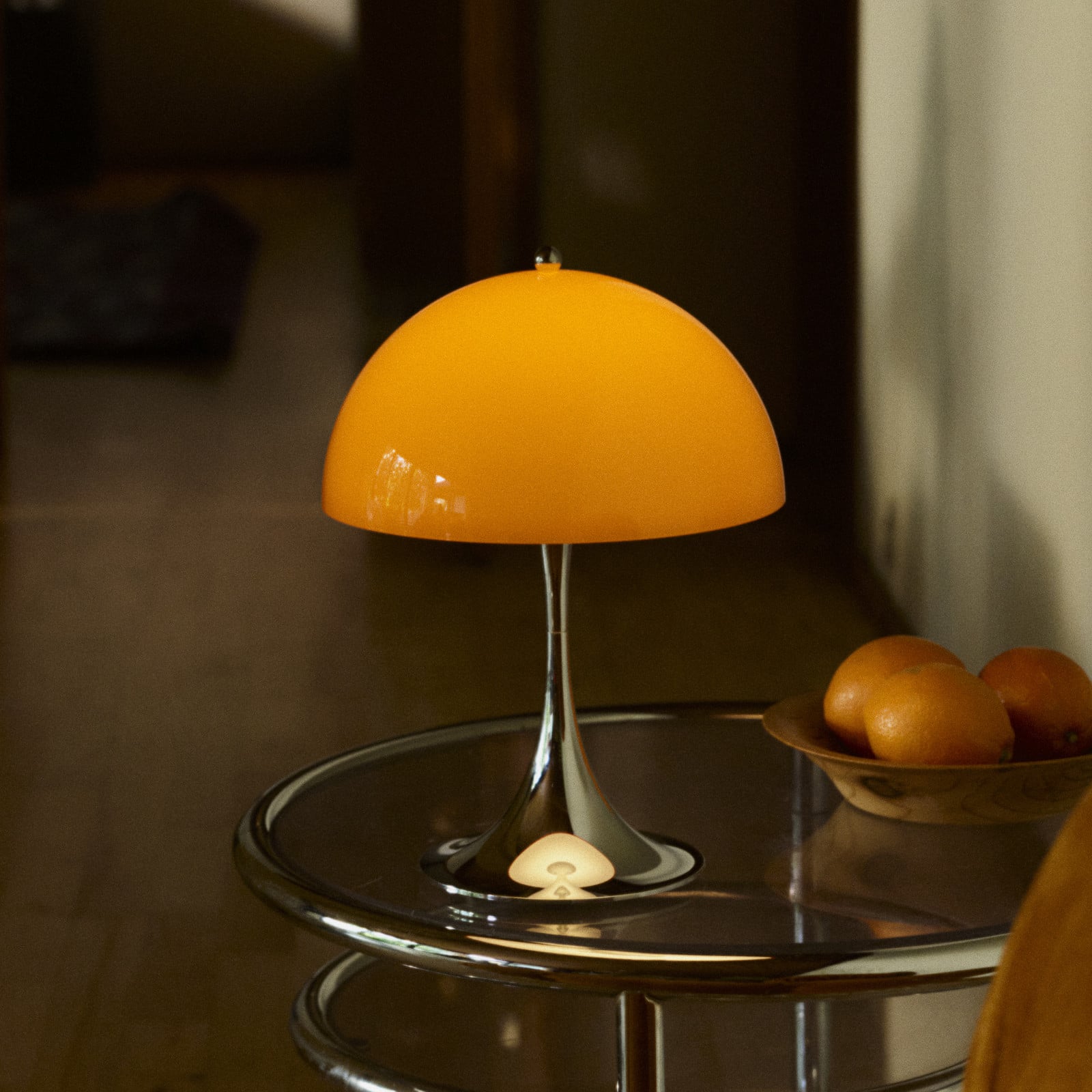 Panthella 250 Portable Original, opal-orange Louis Poulsen - Terrasse - Design - Plastik - Rund