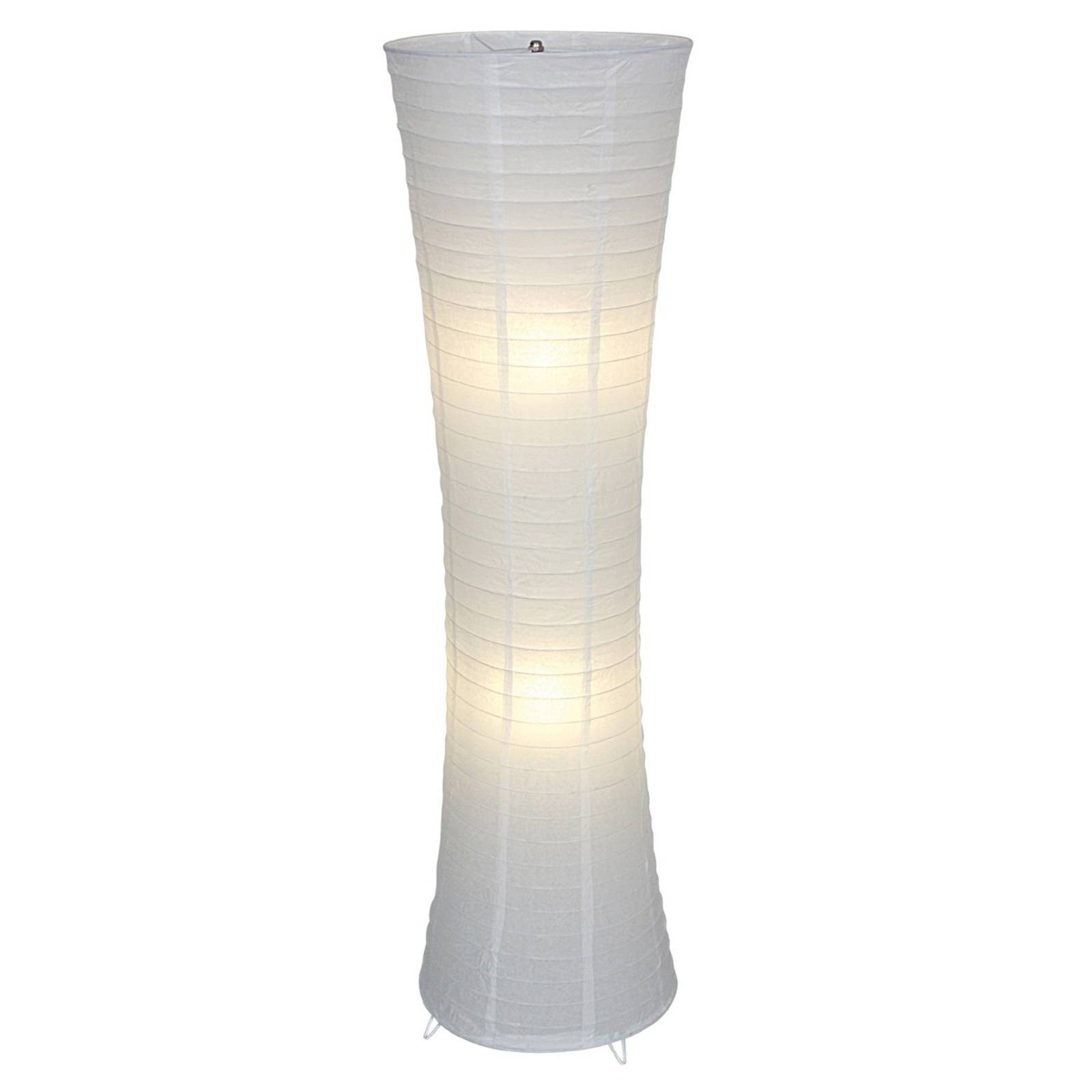 Będąca na czasie lampa stojąca RANPU, biała