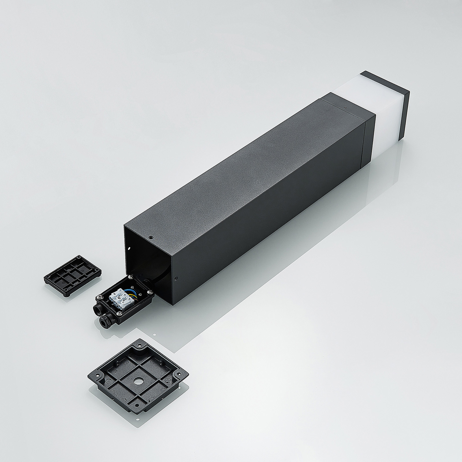 Litas Square LED Lámpara Jardín Dark Grey - Lindby