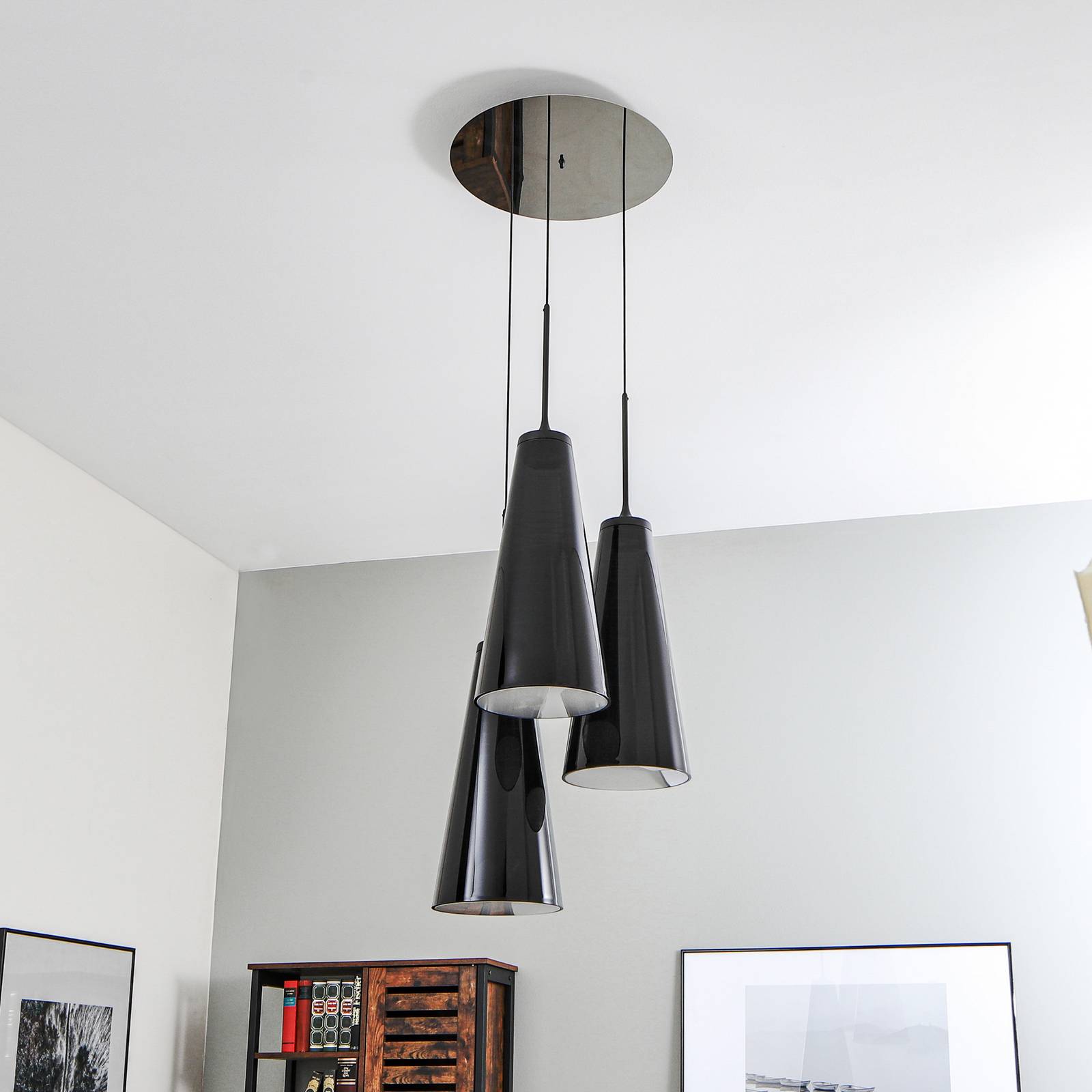 Lampa wisząca Artemide Look at Me 21, 3-punktowa