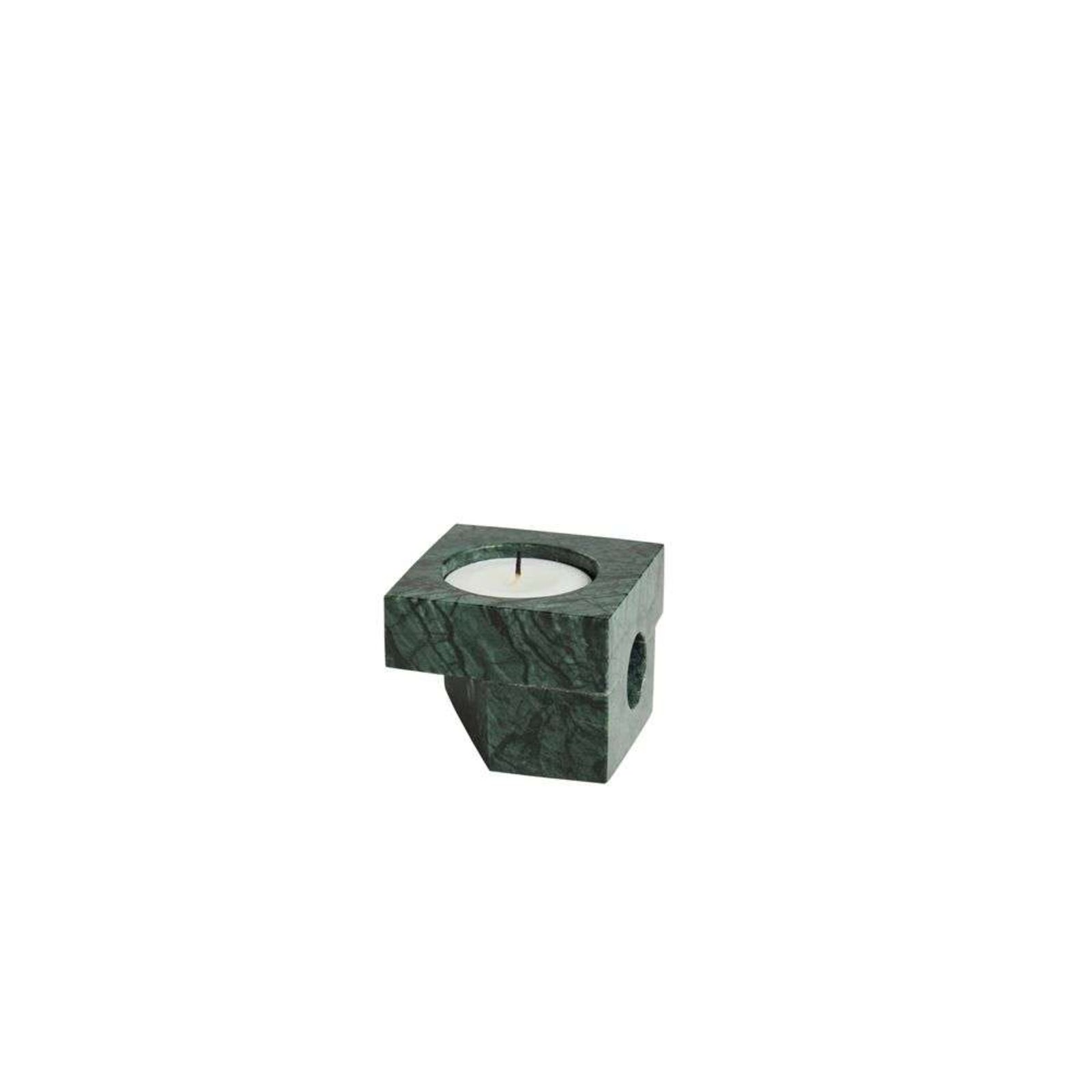 Jeu de dés 2 Candle Holder Green Marble - Woud