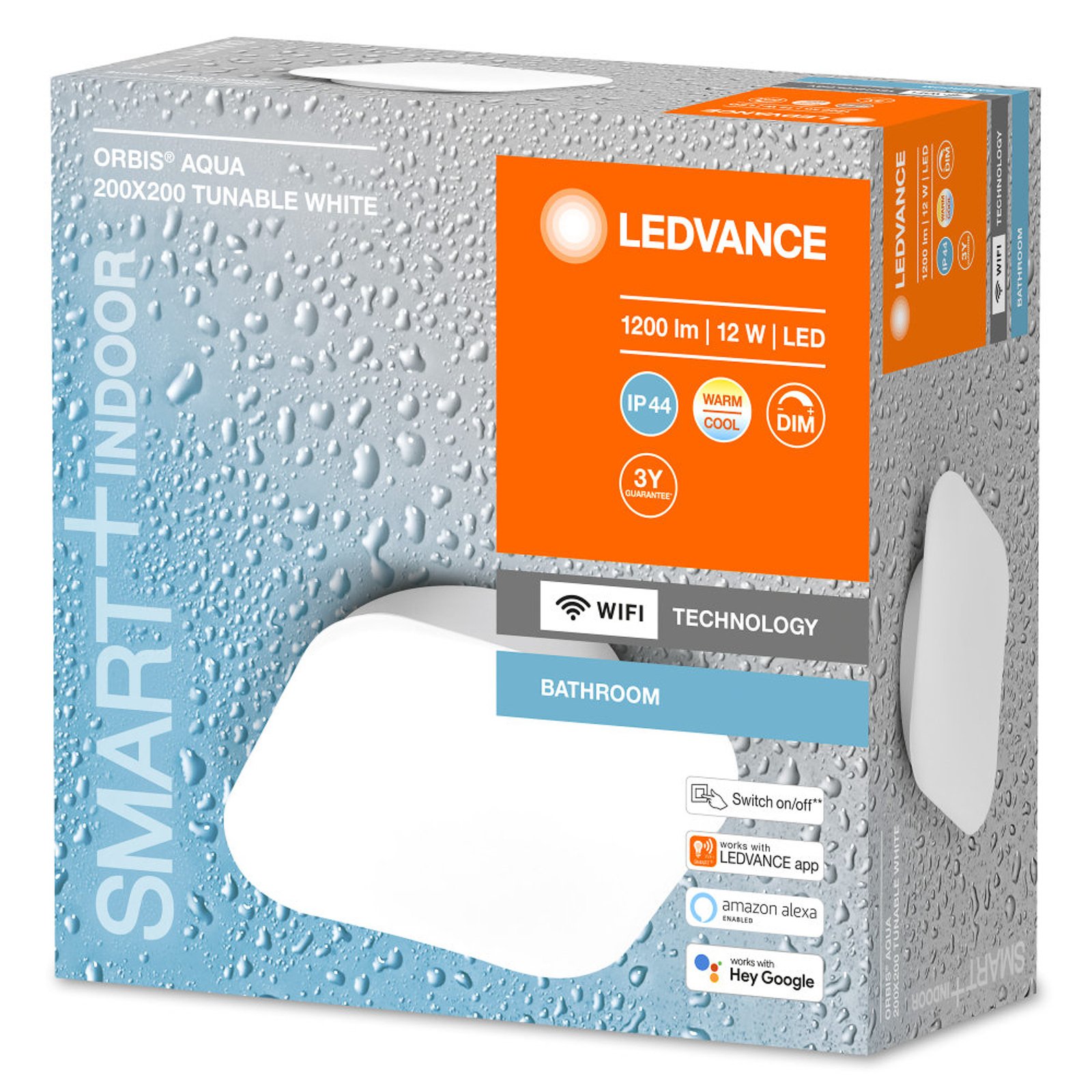 LEDVANCE SMART+ WiFi Orbis Wall Aqua IP44 20x20 cm