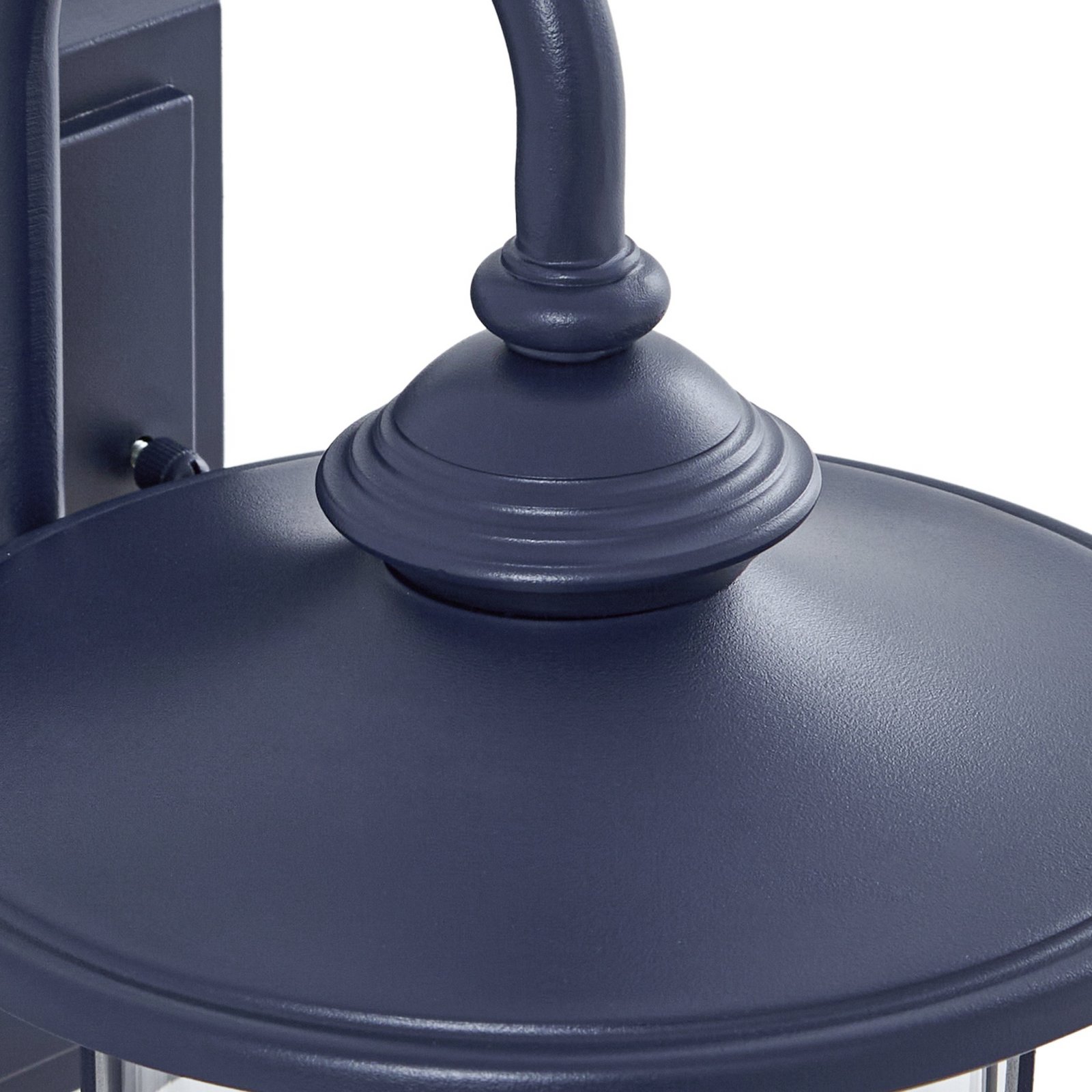 Lindby zunanja stenska svetilka Zayn, modra, steklo, višina 33 cm, IP23