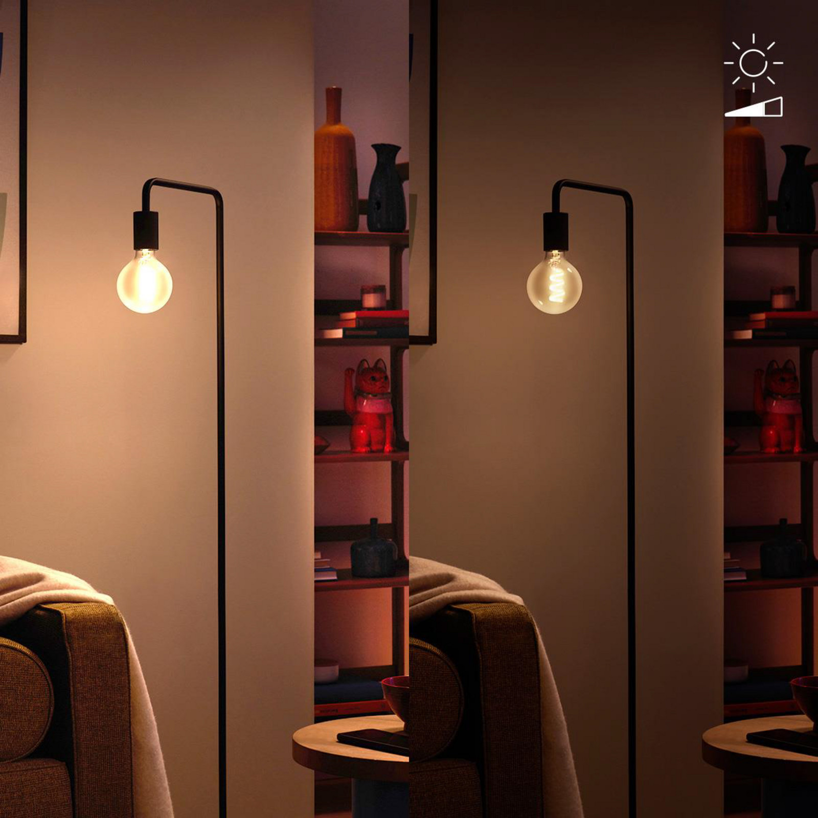 WiZ G95 bec LED filament glob WiFi E27 63W RGBW - Sticlă