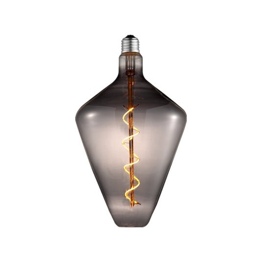 Lucande LED-Lampe E27 4W Ø15cm 1800K smoke