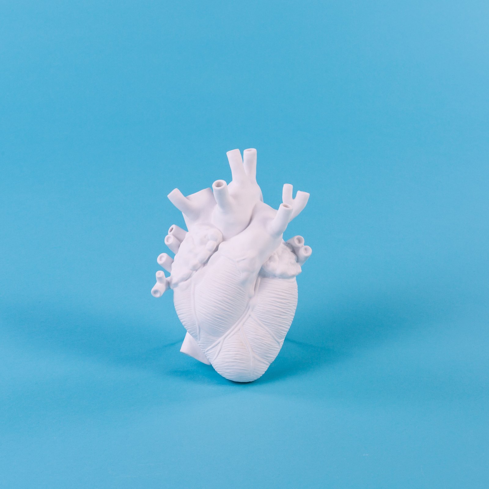 Love In Bloom Porcelain Heart Vase Blanc - Seletti