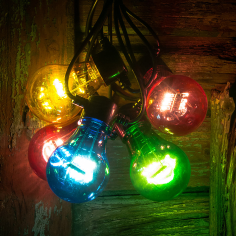 LED-Lichterkette Glühfadenoptik multicolour 5-flg.