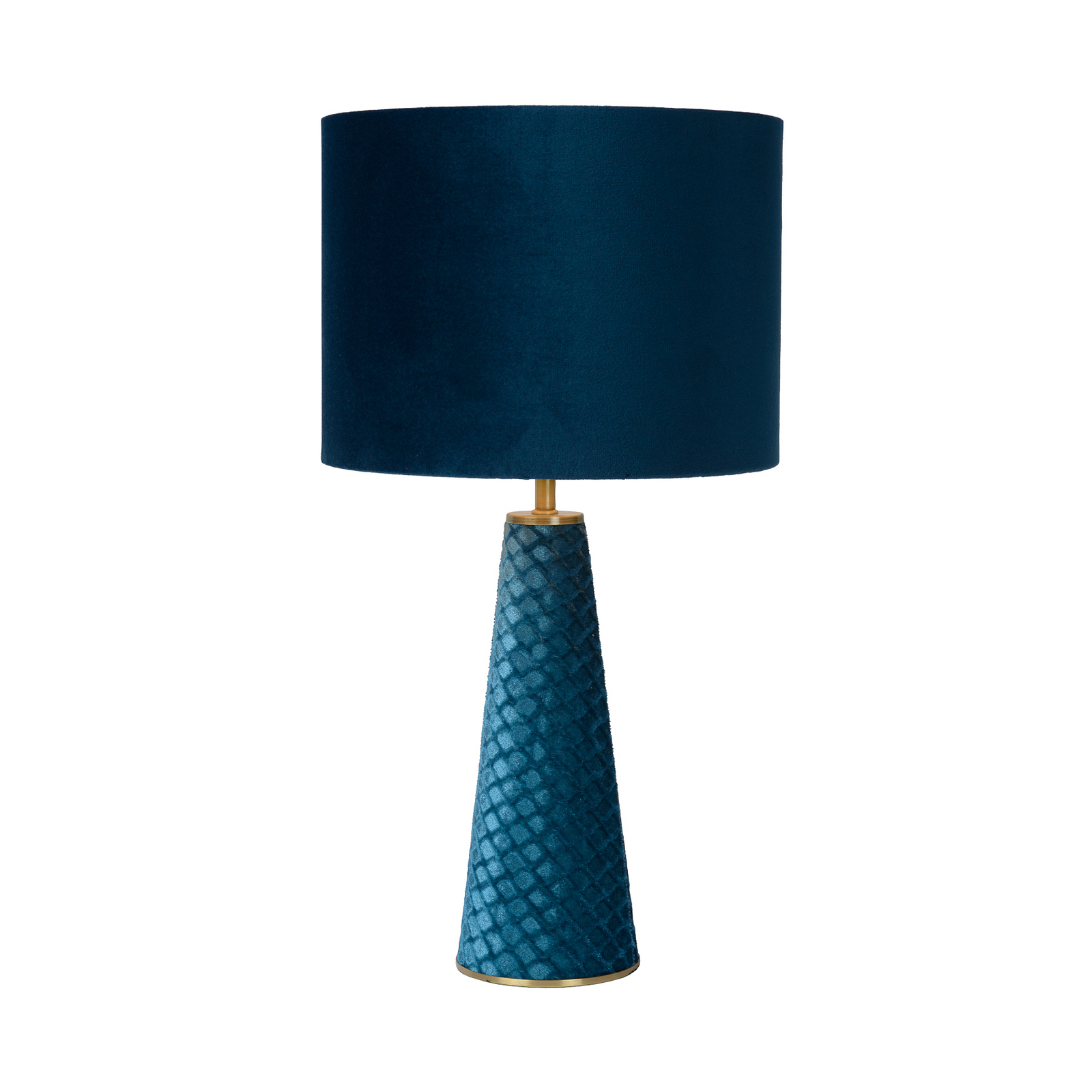 Tischleuchte EXTRAVAGANZA VELVET, türkis, Höhe 47 cm, Textil