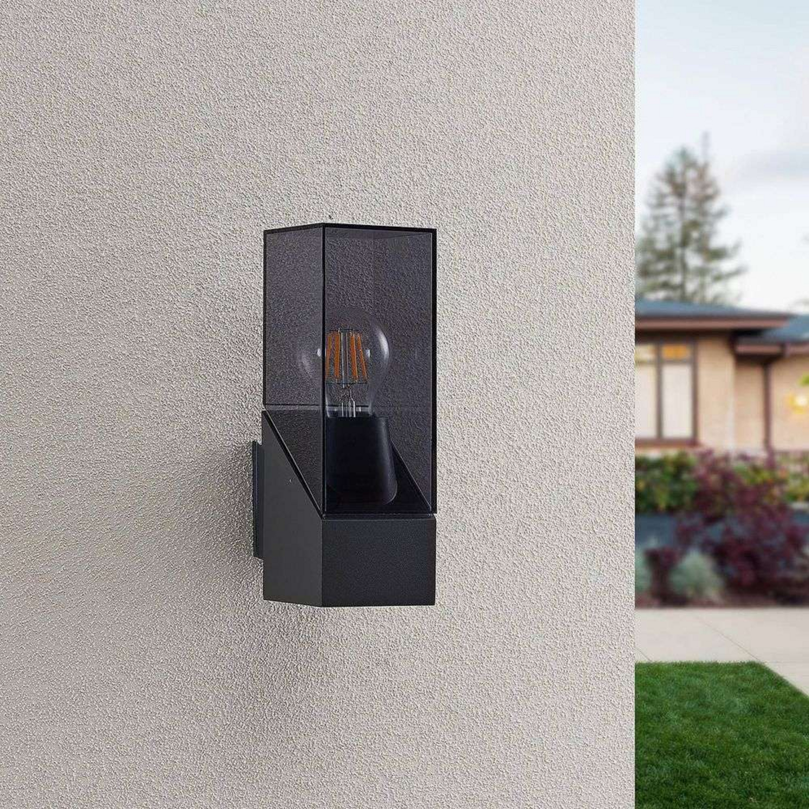 Fiola Außen Wandleuchte Anthracite - Lucande