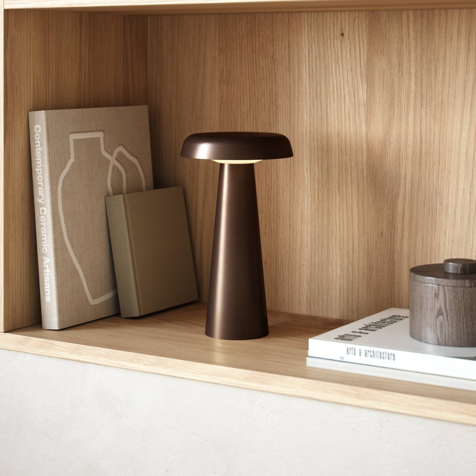 Arcello Stolna lampa Smeđa Mesing - DFTP