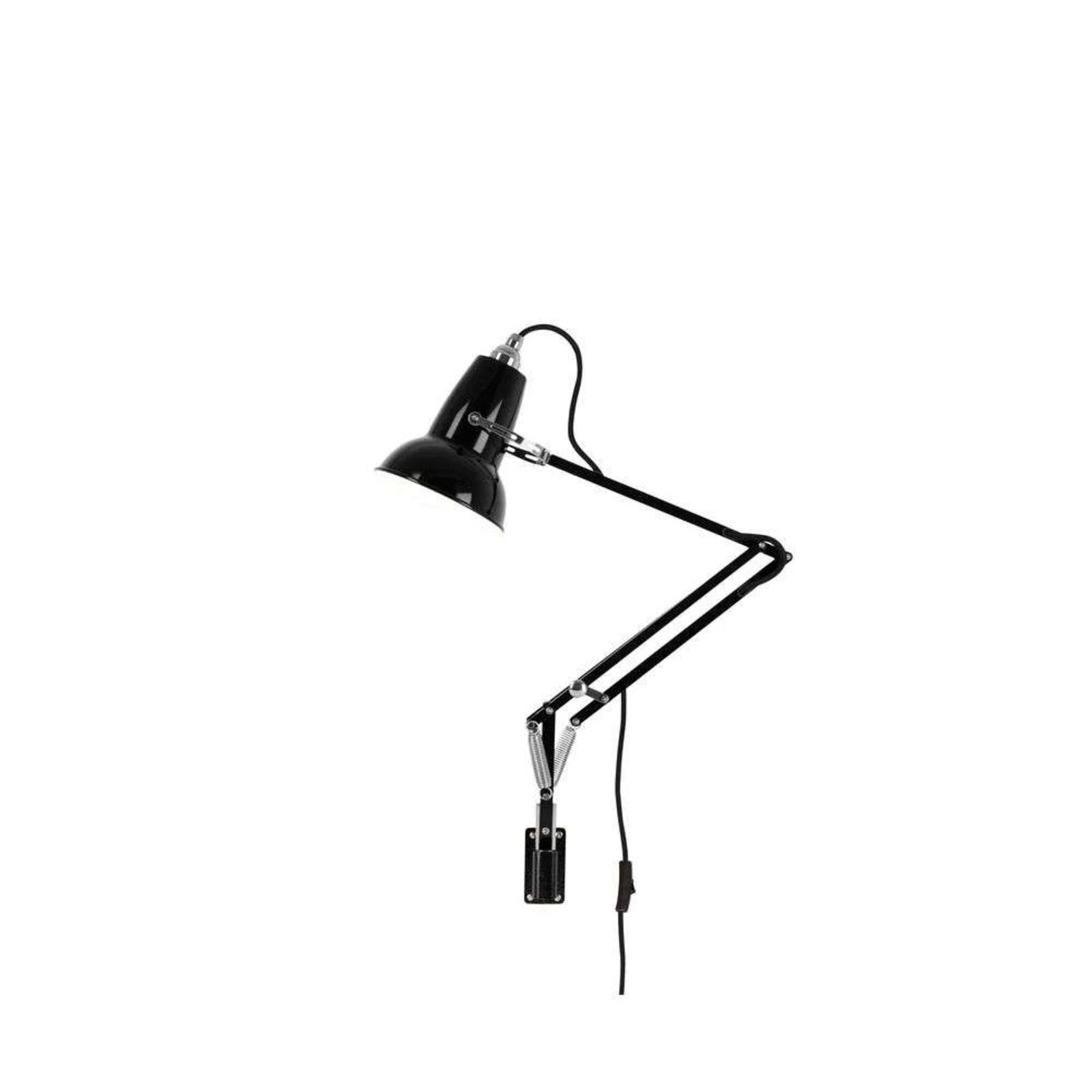 Original 1227 Mini Nástěnné Svítidlo s Montážní Prvky Jet Black - Anglepoise