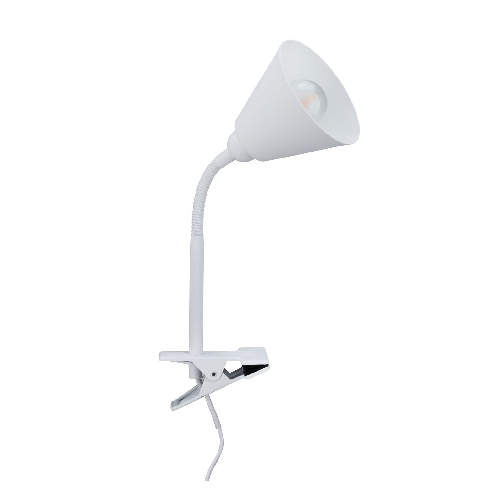Paulmann Vitis lámpara de pinza, blanco