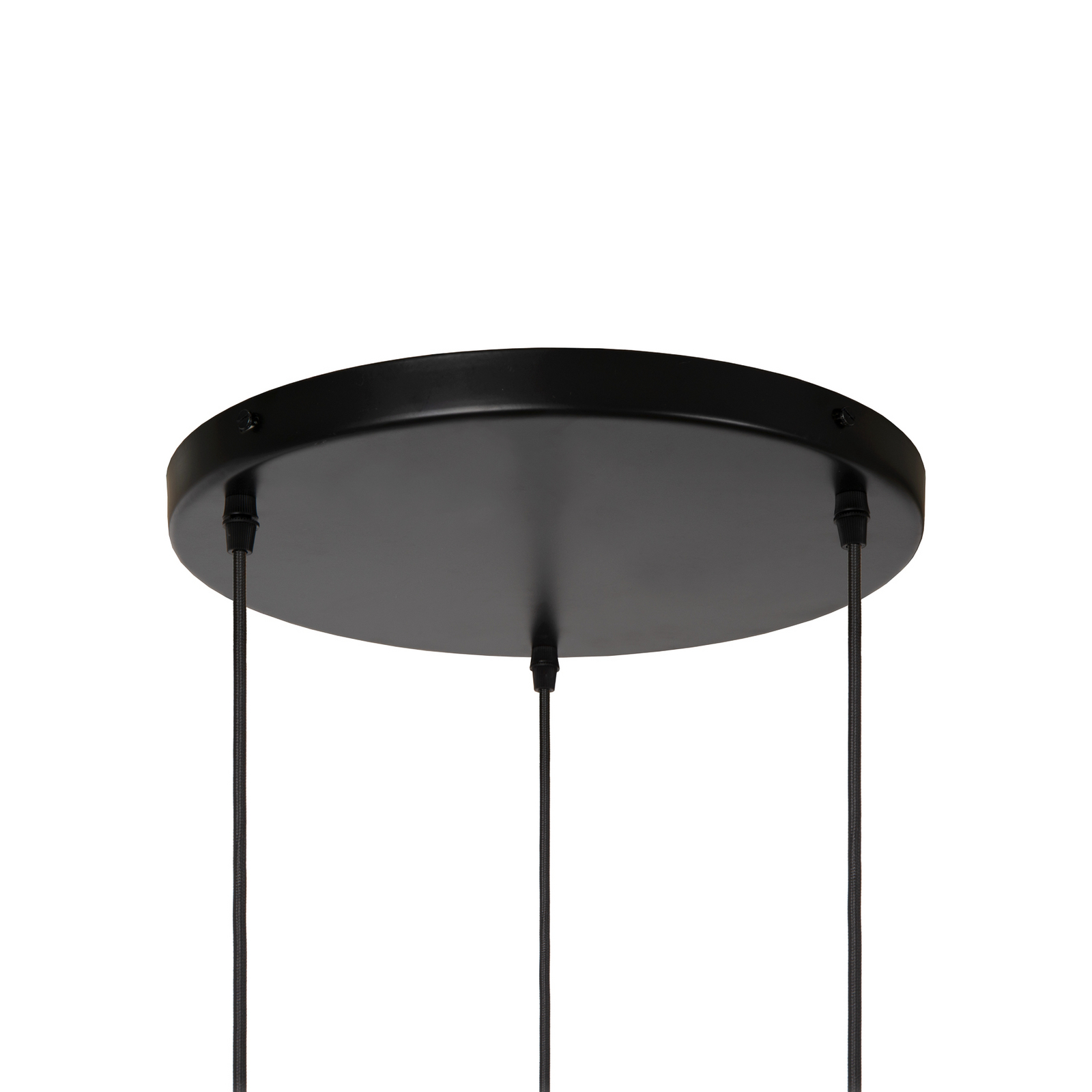 Pendellampe Bina, Länge 45 cm weiß/schwarz, Porzellan 3-flg.