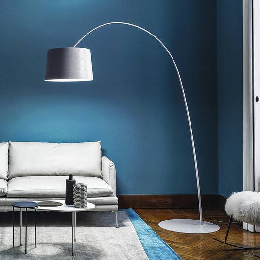 Foscarini Twiggy booglamp met dimmer, wit Lampen24.nl