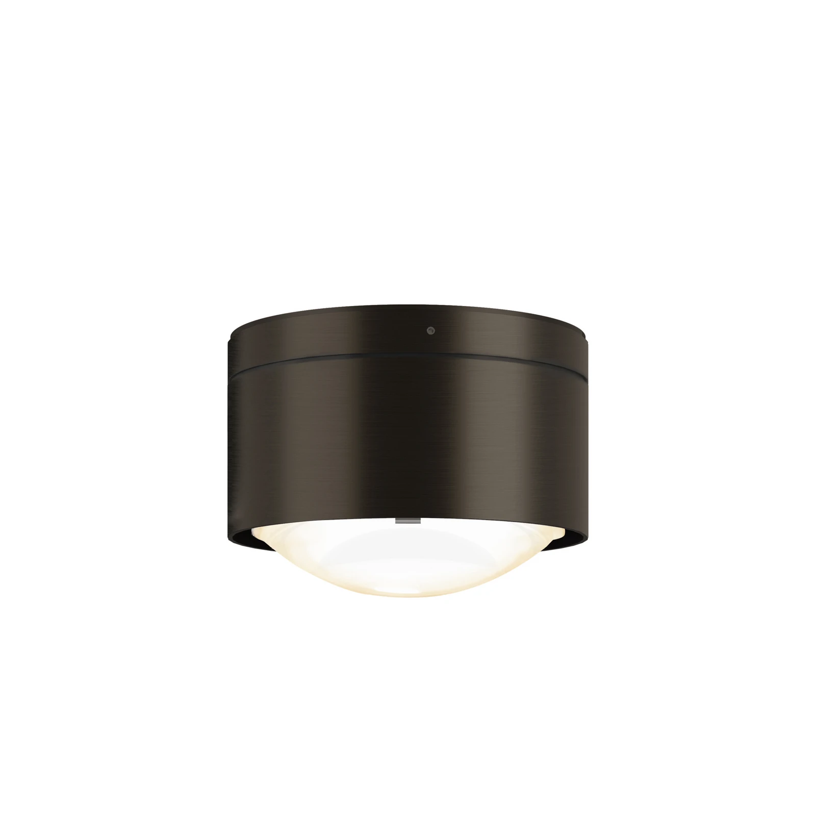 Puk! 120 One LED-Deckenspot Linse matt dunkelbraun