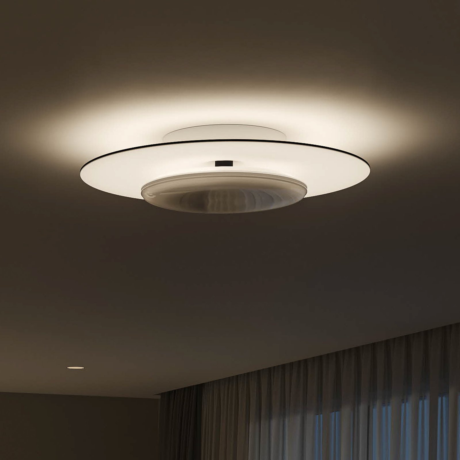 Garnet LED ceiling lamp SceneSwitch 40cm black