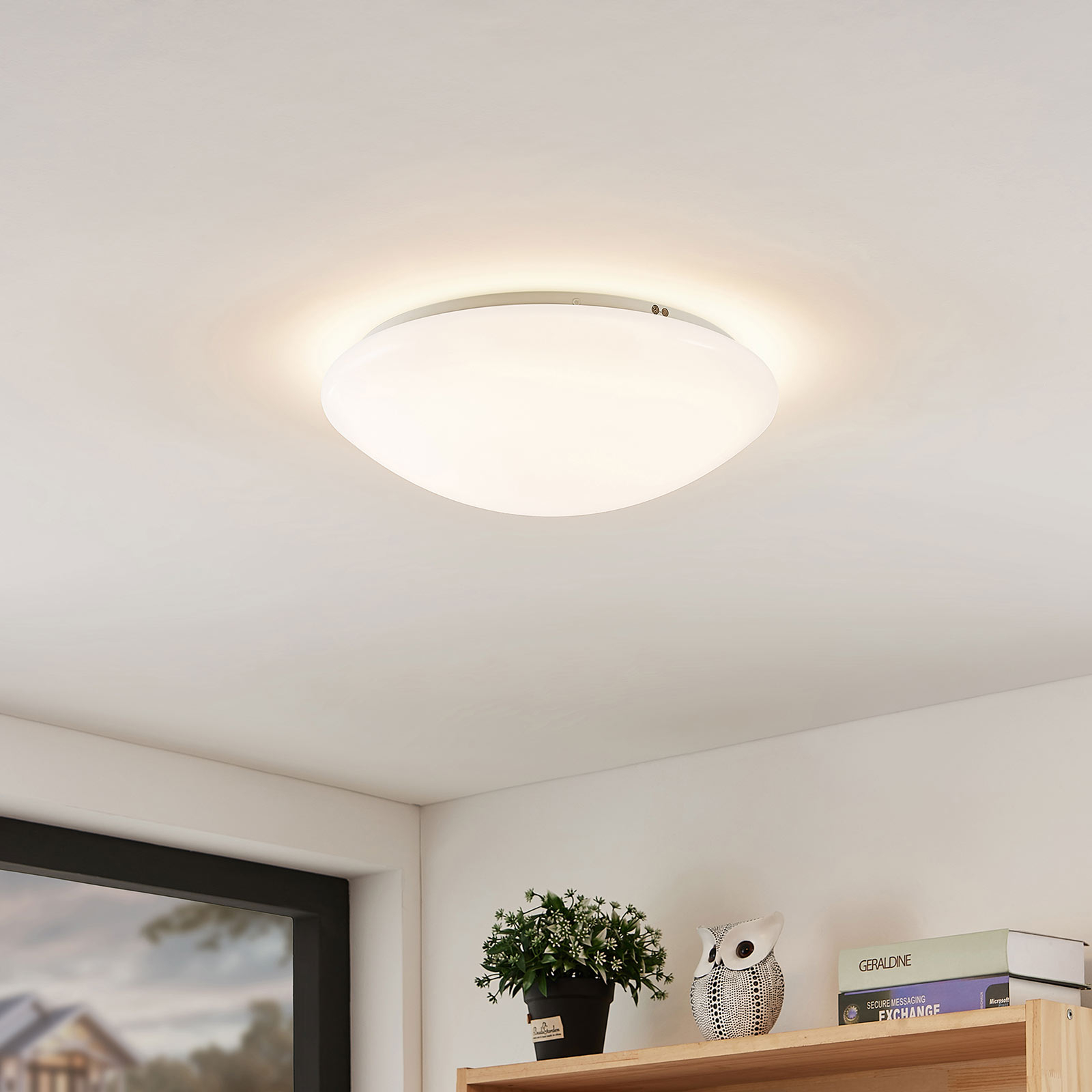 Arcchio Younes LED-Deckenlampe, weiß, rund