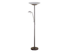 Ragna LED Lámpara de Pie Nickel - Lindby