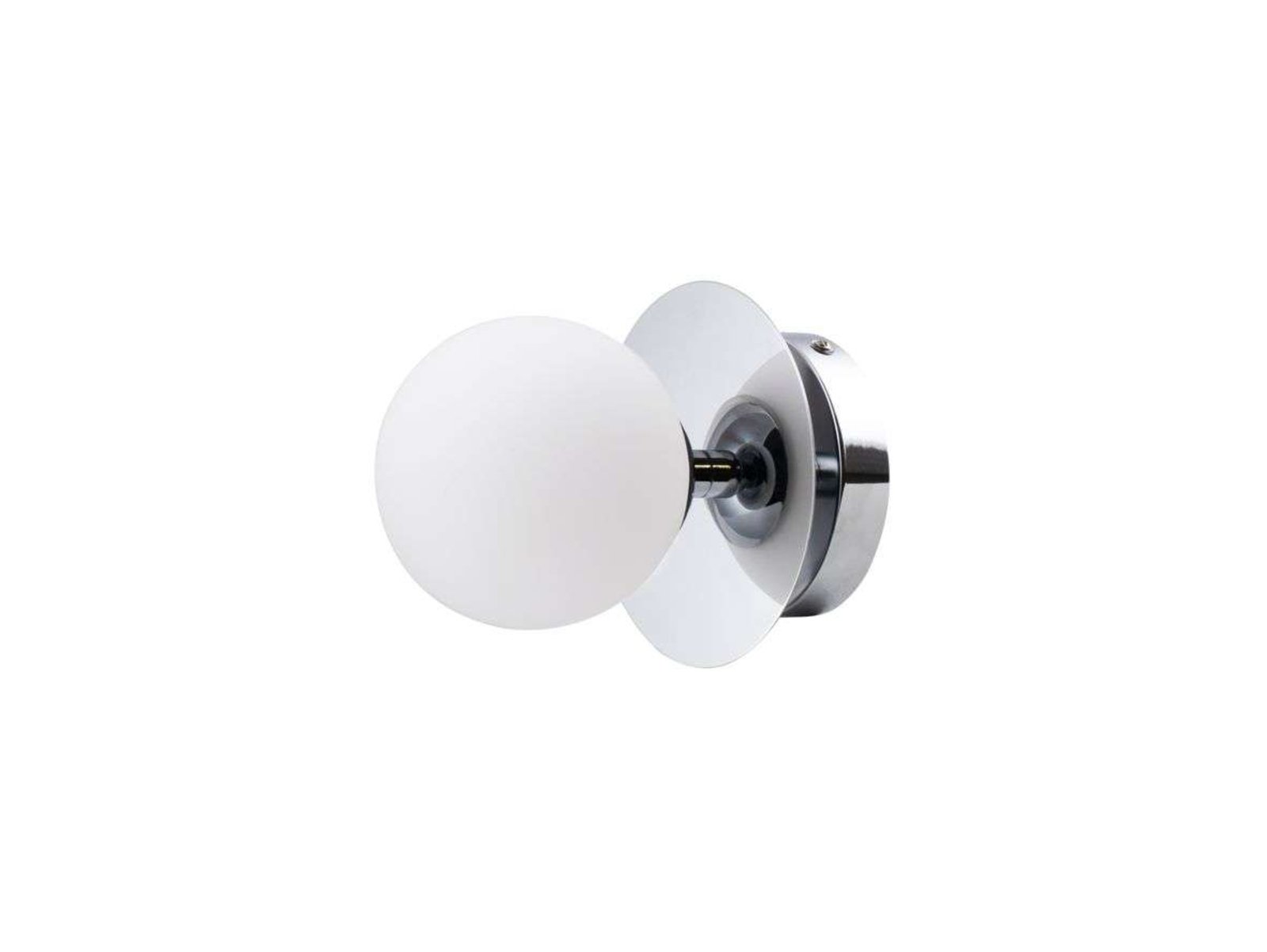 Art Deco Aplică de Perete/Plafonieră IP44 Chrome/White - Globen Lighting