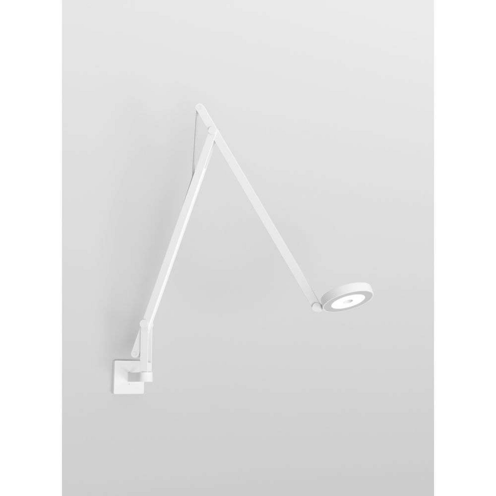 String W1 Aplique de Pared DTW Matt White/Silver - Rotaliana