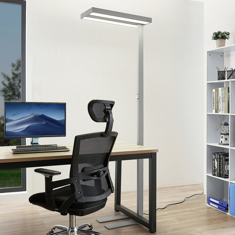 Arcchio Nelvana LED-Sensor-Stehlampe, silber