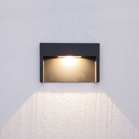 3 W LED wall light fixture Mitja, IP65