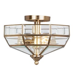 Antyczna mosiężna lampa sufitowa Old Park
