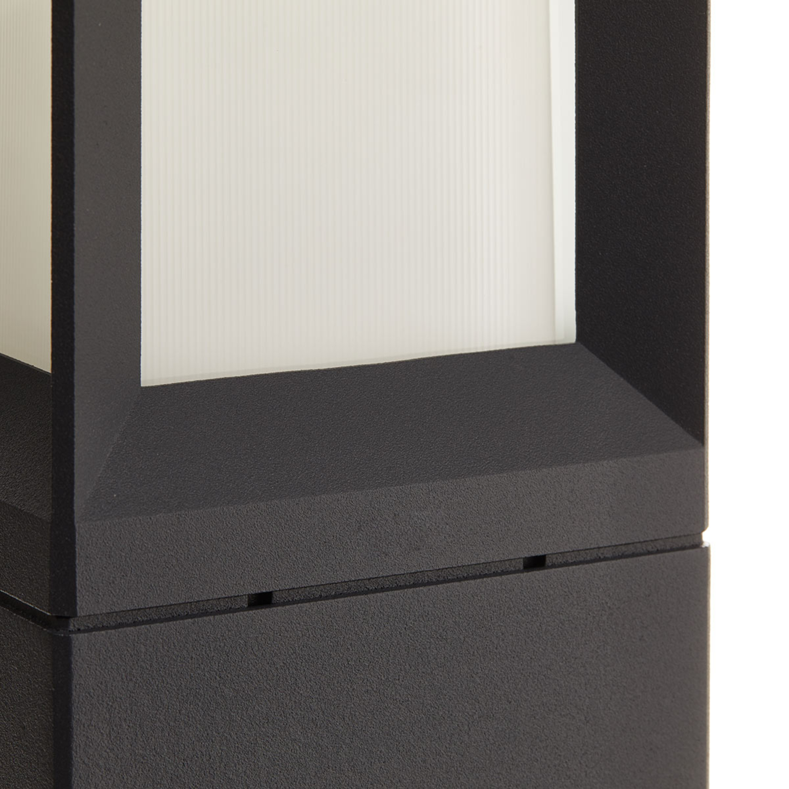 BEGA 84604 - LED pillar light in graphite, 3,000 K