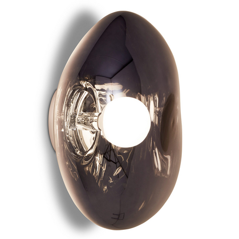 Tom Dixon Melt Surface - Wandleuchte, rauchgrau