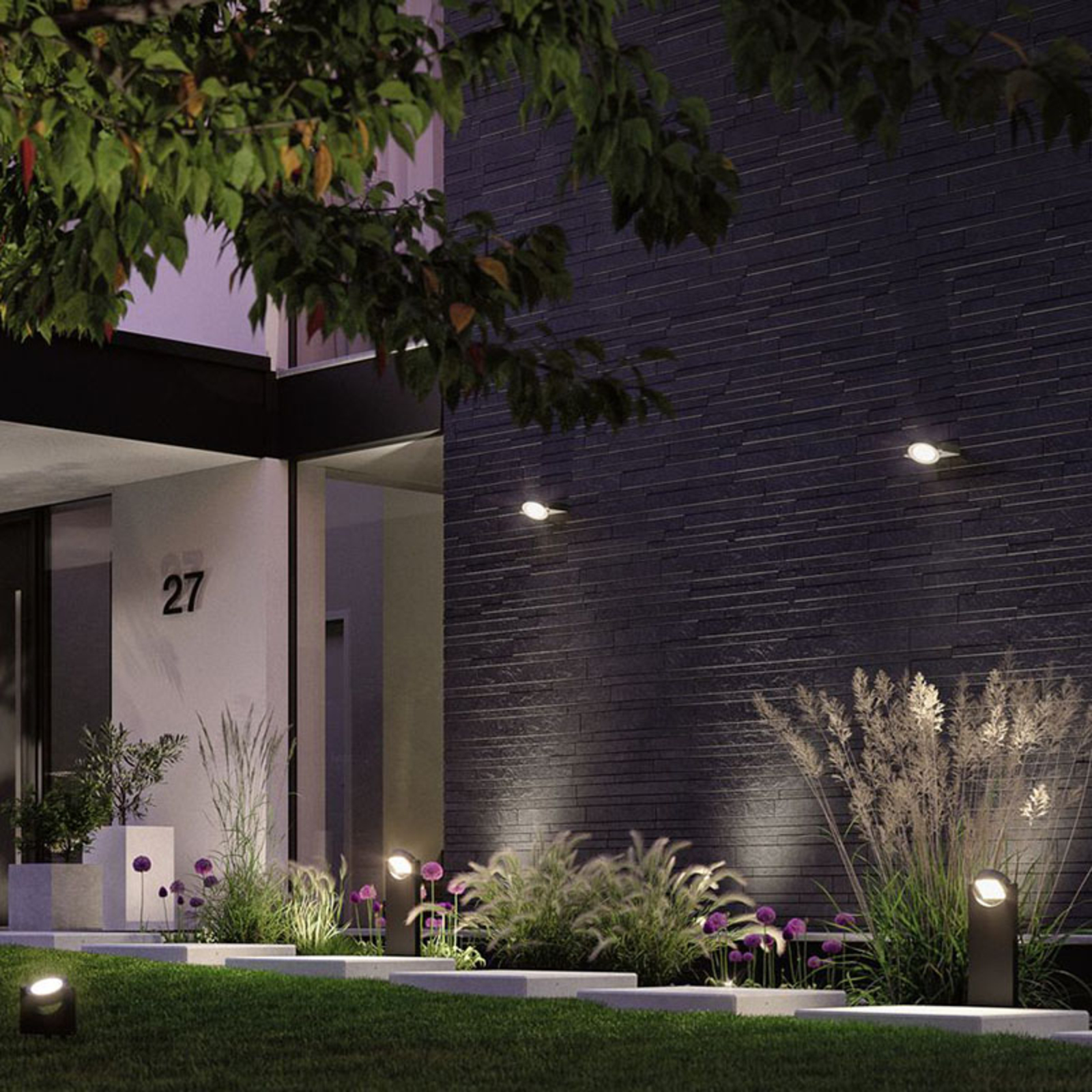 Swivea Candeeiro de Parede Exterior Antracite - Paulmann