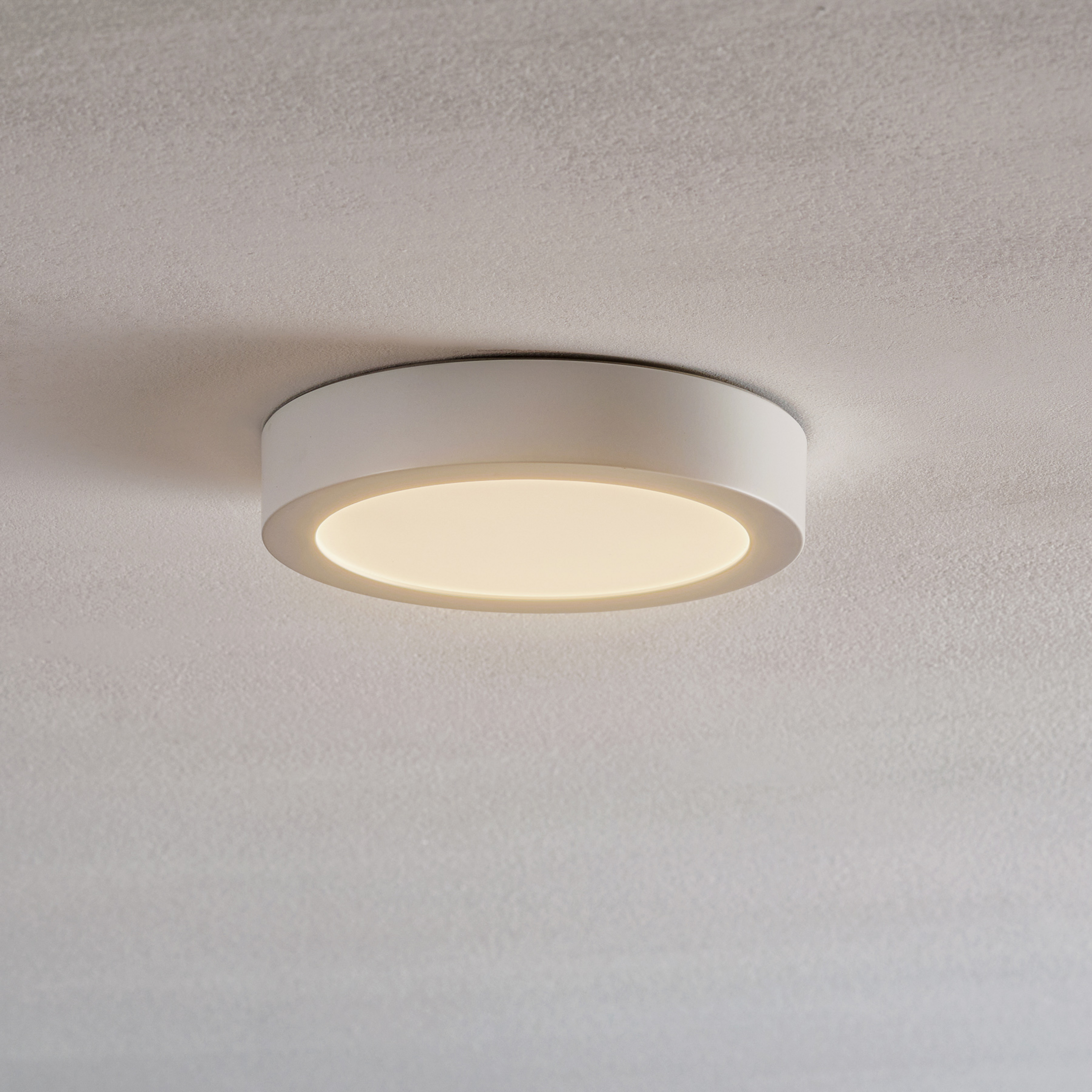 Placa de techo BRUMBERG Flat37 LED, redonda, Ø 18 cm