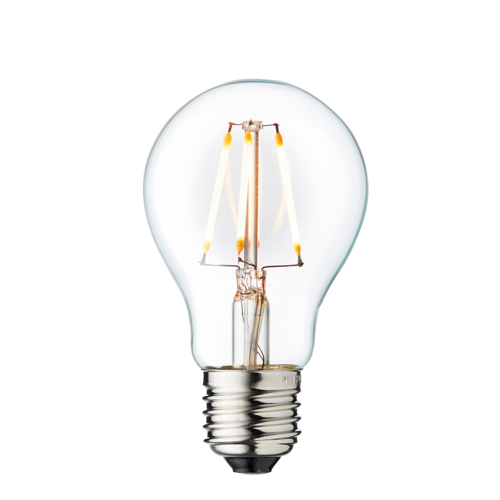 Arbitrary LED bulb, E27 Ø 6 cm 3.5 W 2,200 K dimmable