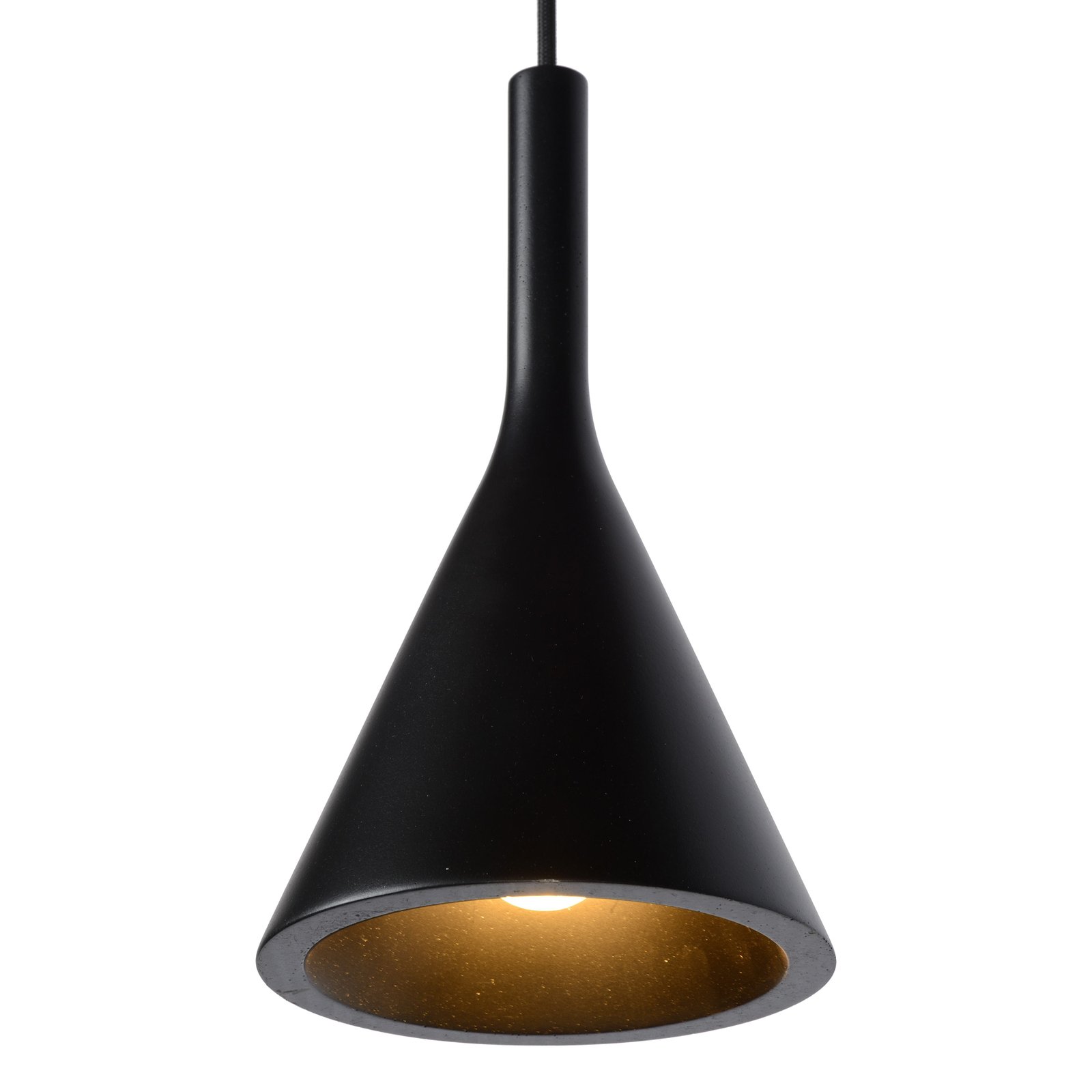 Hanging light Gipsy. black, plaster, 4-bulb