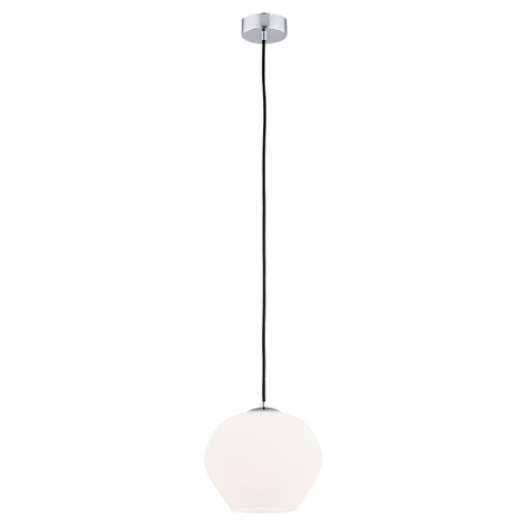 Pendellampe Kaja mit Glaskugel opal