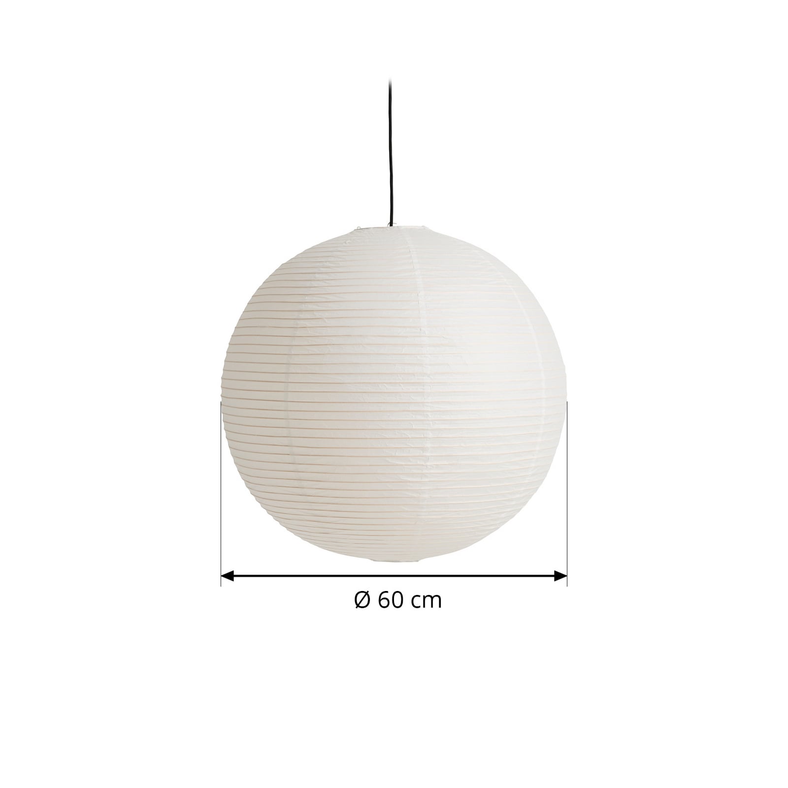 Paper Shade lampshade, Ø 60 cm, white - HAY