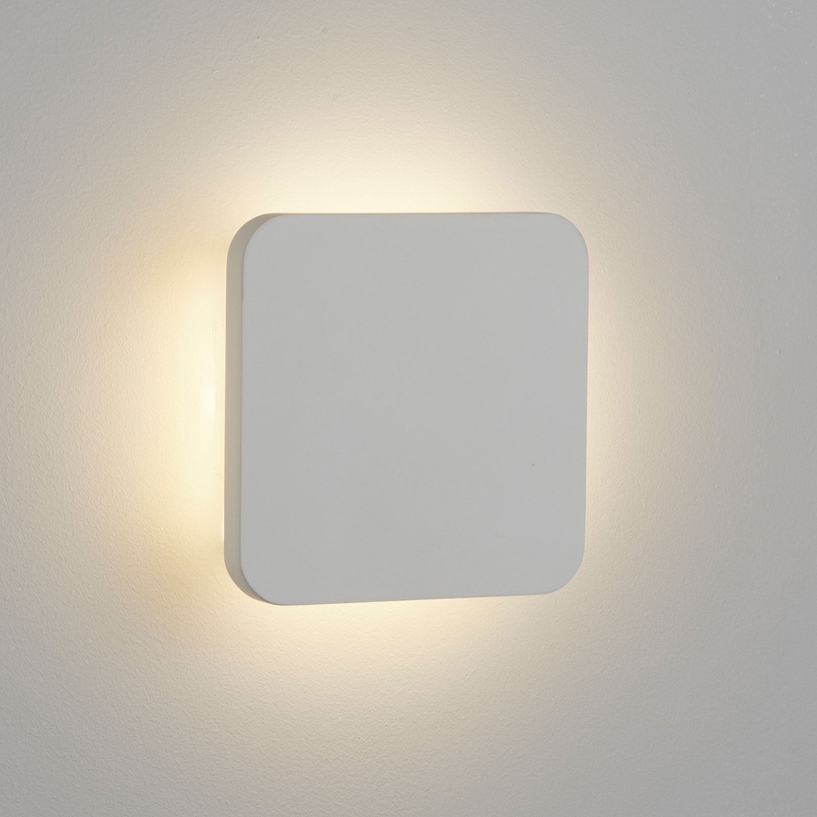 LED zidna svjetiljka Gips 15x15cm od bijelog gipsa