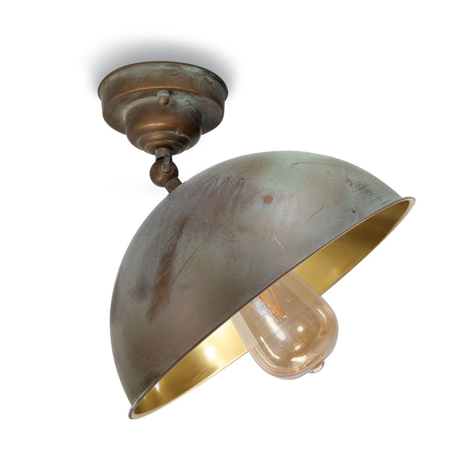 Cubic 3245 ceiling light antique brass