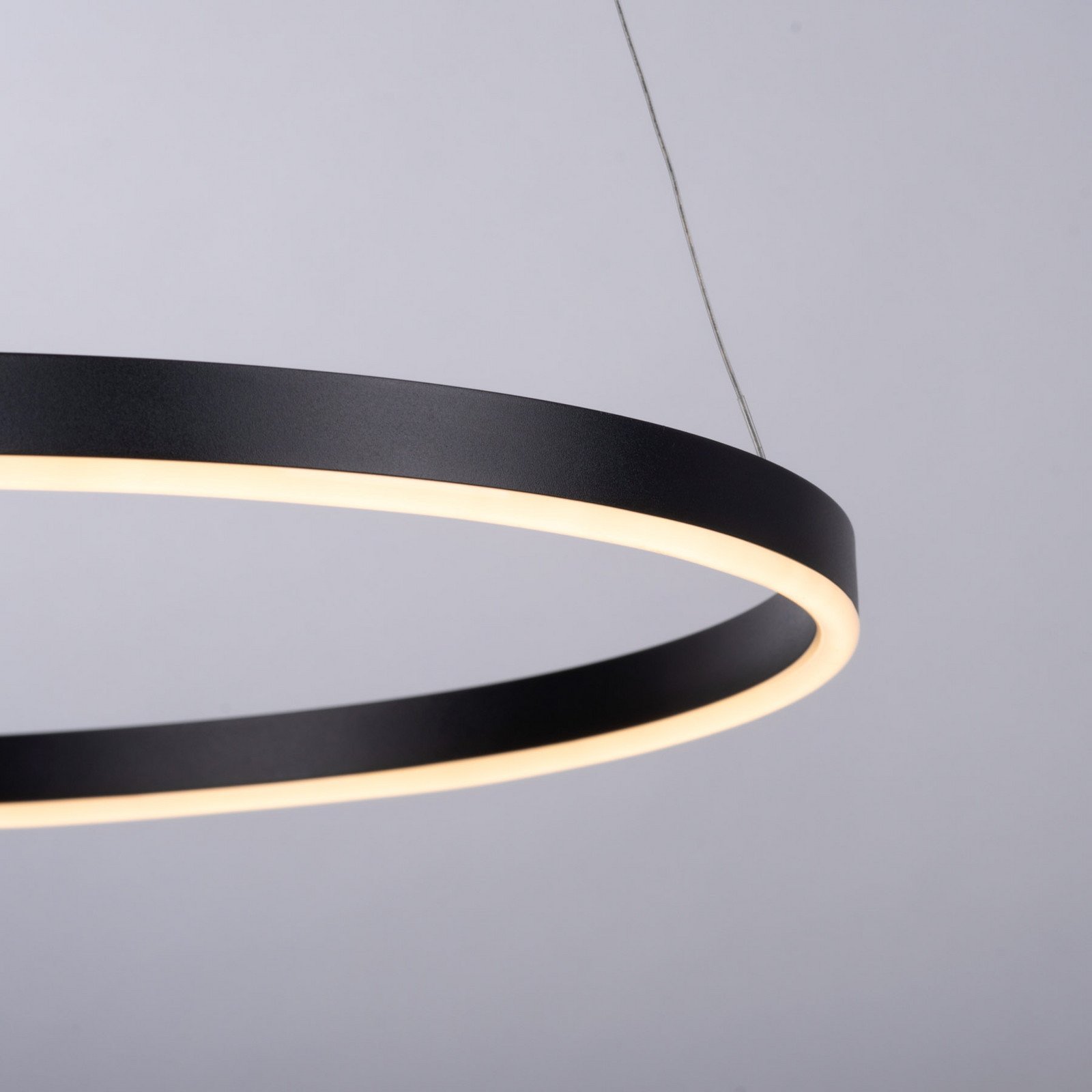 JUST LIGHT. Ritus Lampă suspendată LED Ø 585 cm antracit - Camera de zi / sufragerie - modern - Metal