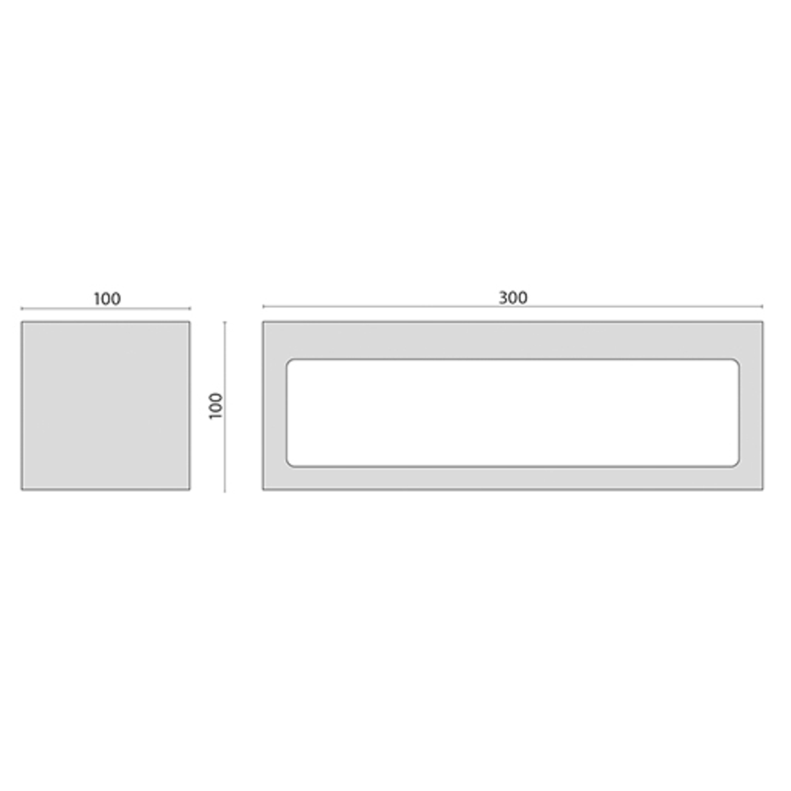 Applique LED 303559, ottica simmetrica 4.000K