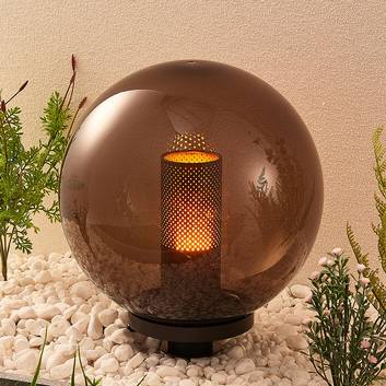 Lindby Kibara lampada sferica decorativa, fumè
