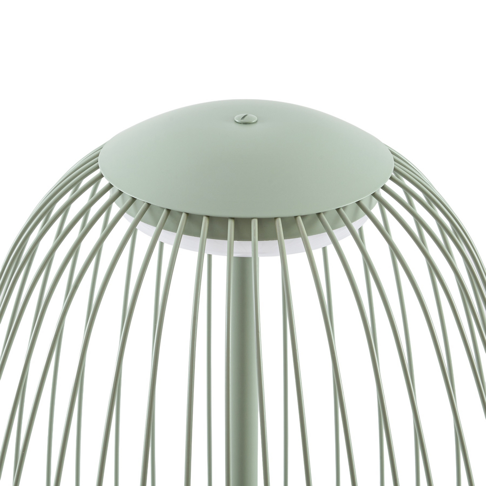 Lámpara de pie LED exterior Lucande Richi, verde, altura 90 cm, IP44