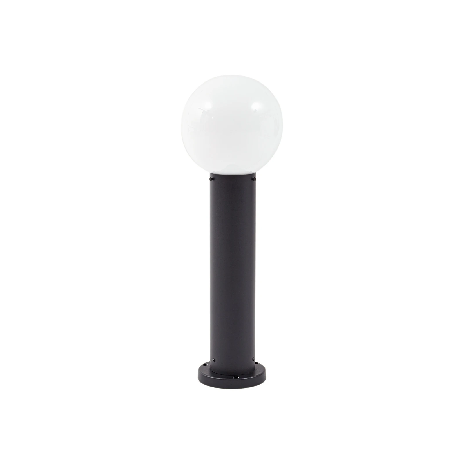 Lindby Βάση φωτιστικού Dangan, μαύρο/λευκό, ύψος 60 cm, γυαλί
