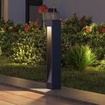 Calex Ivrea solar LED path light, black, aluminium, IP67