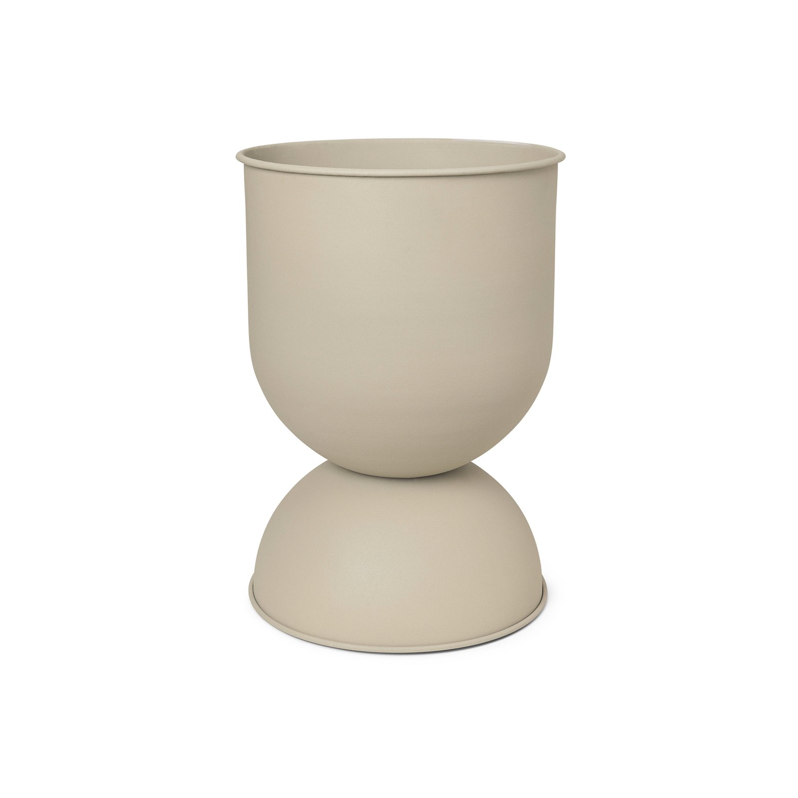 ferm LIVING Zandloper bloempot, beige, Ø 40 cm, omkeerbaar