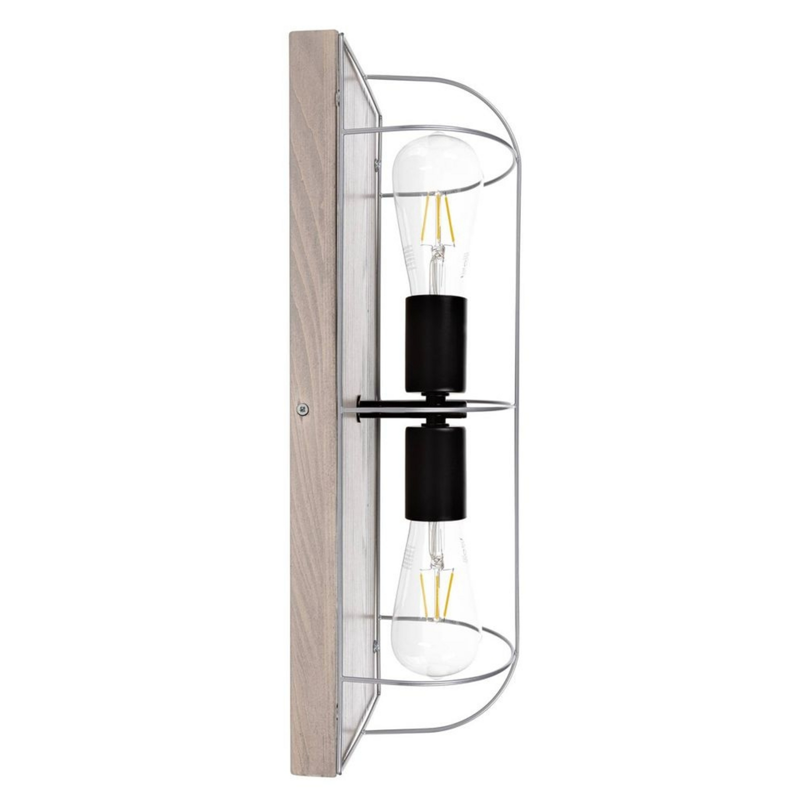 Neptuna 2 Long Ceiling Lamp Grey Wood/Black/Grey - Envostar