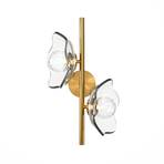 Maytoni Miracle wandlamp, 2-lamps, messingkleurig, glas