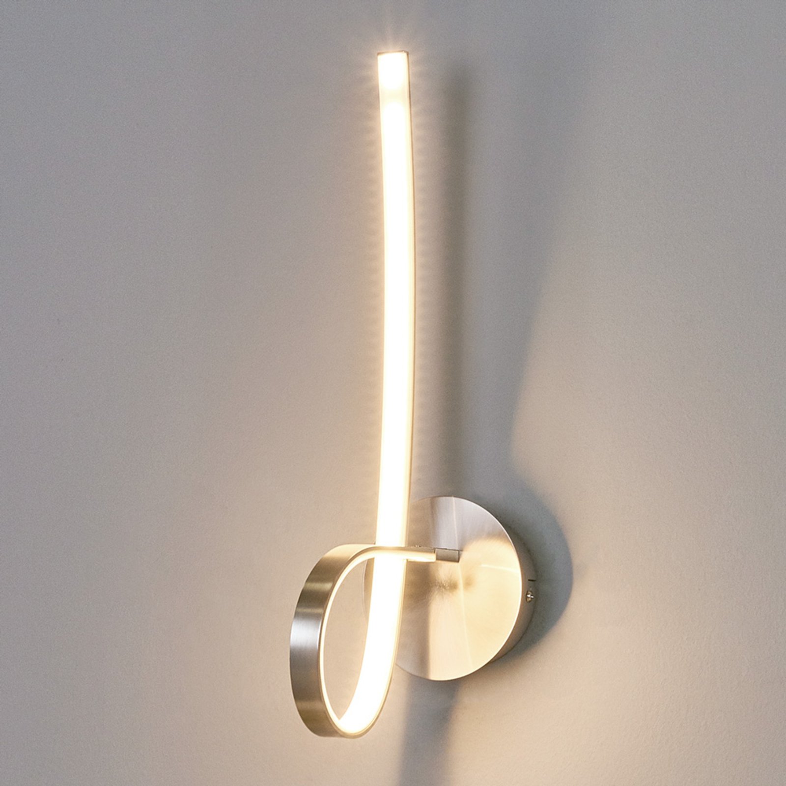 Lindby Eldin - decorative LED wall lamp, for Hallway, metal, plastic, 10.5 W, energy efficiency: A+, W: 12 cm, H: 44 cm